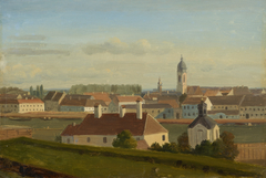 Blick über den Donaukanal zur Leopoldstadt by Johann Peter Krafft