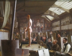 Bouguereau's Atelier at the Académie Julian, Paris by Jefferson David Chalfant