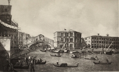 Canal Grande with Ponte di Rialto by Francesco Guardi