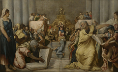 Christ disputing in the Temple by Jacopo Tintoretto