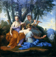 Clio, Euterpe and Thalia by Eustache Le Sueur