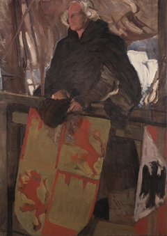 Columbus Leaving Palos (With Coat of Arms) by Joaquín Sorolla