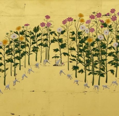 Cosmos Chrysanthemum and Dalmatian (detail) by Tat Ito