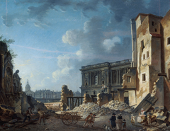 Dégagement de la colonnade du Louvre by Pierre-Antoine Demachy