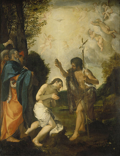 Die Taufe Christi by Ludovico Carracci