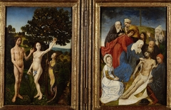 Diptychon mit Sündenfall und Erlösung (Beweinung Christi) by Hugo van der Goes