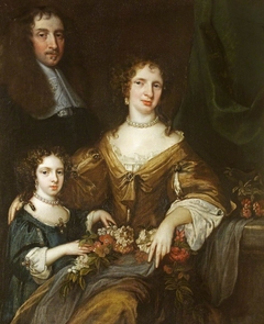 Dr Peter Barwick (1619 - 1705), his wife, Anne Sayon and daughter, Mary, later Lady Ralph Dutton (d. 1721/3) by Jacob Huysmans