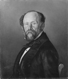 Emanuel Mattias Olde (1802-1885), professor, married to Emma Christina Vilhelmina Hagberg by Karl Mazér