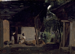 Entrance to a Chalet in the Bernese Oberland by Jean-Baptiste-Camille Corot