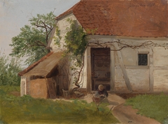 Farm at Goldsheim by Adolph Tidemand