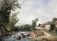 farm near Carmarthen by Alfred Vickers