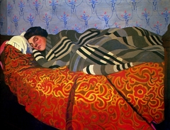 Femme couchée dormant by Félix Vallotton