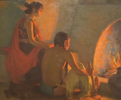 Fireside by Joseph Henry Sharp