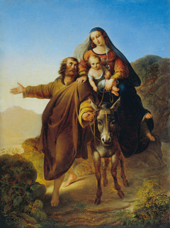 Flight into Egypt by Josef Bayer