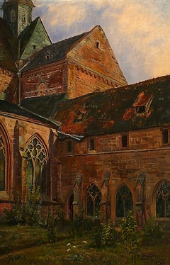 Fritzlar Church, Eastern Section and Monastery Garden by Fritz von Wille