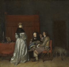 Gallant Conversation, Known as ‘The Paternal Admonition’ by Gerard ter Borch II