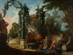 Garden with Eastern Figures by Jacques de Lajoue