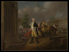 General Humphreys Delivering the Standards taken at Yorktown to Congress Hall (Philadelphia) by Nicolas-Louis-Albert Delerive