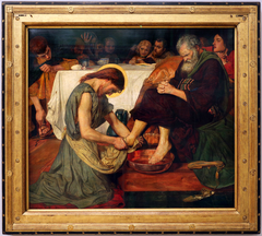 gesù lava i piedi a pietro by Ford Madox Brown