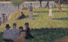 Group of Figures (Study for "Un dimanche à la Grande Jatte") by Georges Seurat