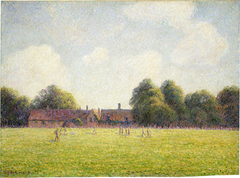 Hampton Court Green by Camille Pissarro