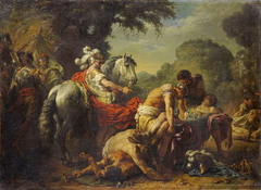 Hannibal ayant retrouvé le corps de Marcellus by Louis-Jean-François Lagrenée