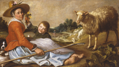 Herderin met kind in een landschap by Jacob Gerritsz Cuyp