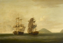 HMS Pearl Capturing the Esperance, 30 September 1780 by Dominic Serres