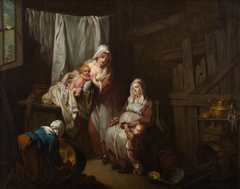 Interior of a Cottage by Jean-Baptiste Greuze