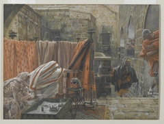 Joseph of Arimathaea Seeks Pilate to Beg Permission to Remove the Body of Jesus (Joseph d'Arimathie va trouver Pilate pour lui demander la permission d'enlever le corps de Jésus) by James Tissot