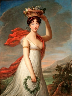 Julie as Flora, Roman Goddess Of Flowers by Elisabeth Louise Vigée Le Brun