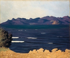 L’Estérel et la baie de Cannes by Félix Vallotton