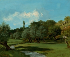 La Bretonnerie in the Department of Indre by Gustave Courbet