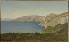 La Côte d'Azur, baie sur la Méditerranée by Henri Harpignies