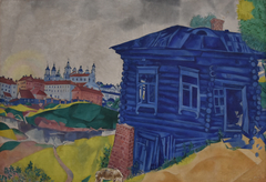 La Maison bleue by Marc Chagall