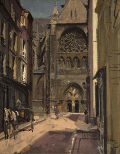 La Rue Pecquet, Dieppe, France by Walter Sickert