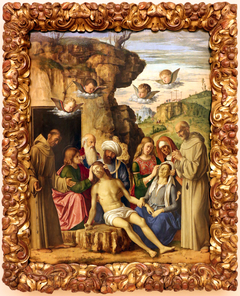 Lamentation over the dead Christ with SS. Francis and S. Bernard by Giovanni Battista Cima da Conegliano