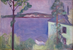 Landscape in Moonlight by Edvard Munch