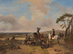 Landscape with a Hunting Company by Joseph Moerenhout