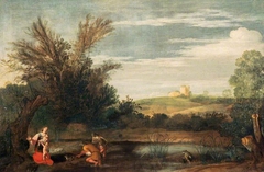 Landscape with Latona and the Peasants by Sinibaldo Scorza