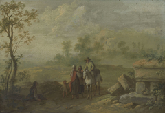 Landscape with Travellers by Franz de Paula Ferg