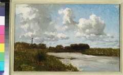 Landschap met water. by Paul Joseph Constantin Gabriël