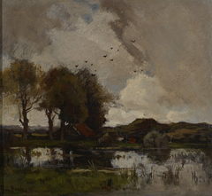 Landschap by Théophile de Bock