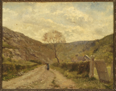 Landweg in Frans berggebied. by Thomas Couture