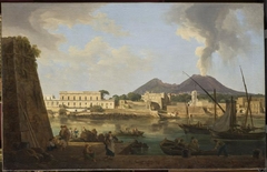 Le golfe de Naples, vu de Chiaja by Josef Rebell