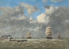 Le Havre by Eugène Boudin