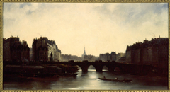 Le Pont-Neuf et l'Ile de la Cité by Adolphe Hippolyte Couvelet