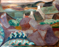 Maisons dans les rochers à Ploumanac'h by Henri Le Fauconnier