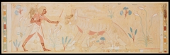 Man Confronting a Hyena, Tomb of Amenemhab by Nina M Davies