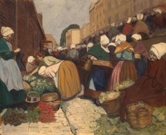 Market in Brest by Fernand Piet